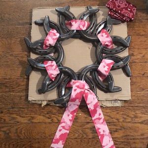 One of a kind Custom Horseshoe wall art